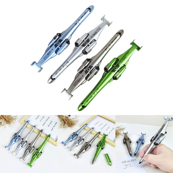 Nyhet Helikopter Gel Ink Pennor 0,5 mm Fine Point Ink Pennor Leksaker Indragbara för att skriva, Papperskor Skolkontorsmaterial