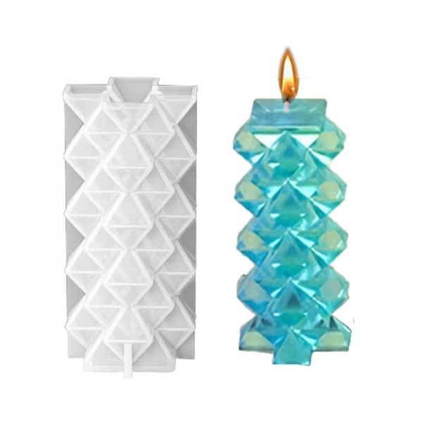Silikone Håndværksform Genanvendelig Støbe Epoxy Form 3D Lysfremstilling Geometrisk Form Silikone DIY 3D Håndarbejde Resin Former