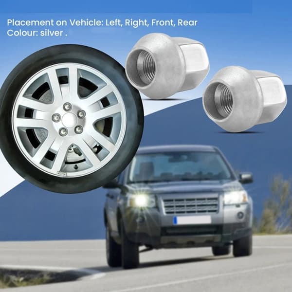 LR001381 Hjulmuttrar Set, Säkerhetslåsdesign i metall för ökad däcksäkerhet