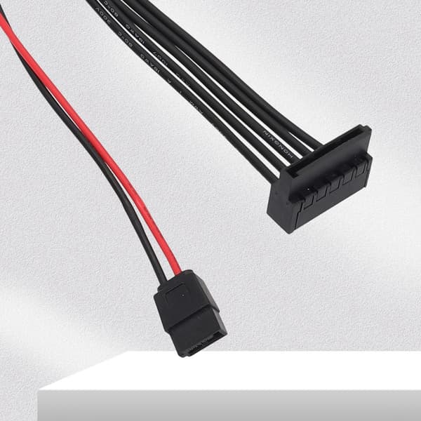 Mini 6Pin till SATA-strömadapterkabel för extra hårddisk och optiska enheter