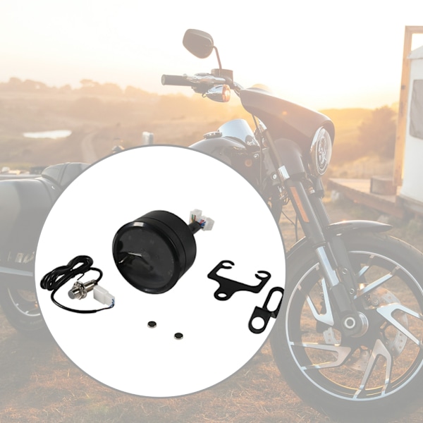 12V Motorsykkel Speedometer Digital Måler 12000RMP Display Turteller/Kilometerteller