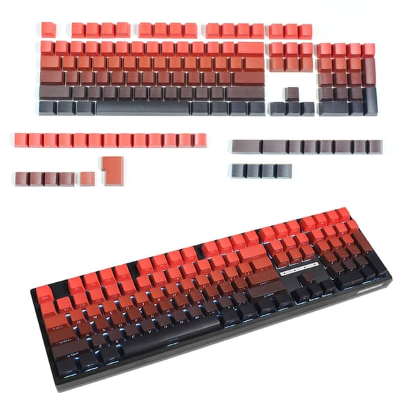OEM Profil Gradient Keycaps Tilbyder Levende Visuel Appel og Komfort