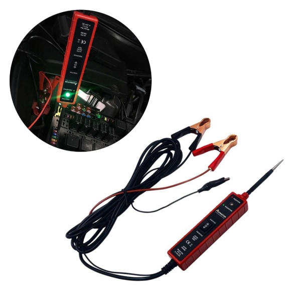 Bilkretstestare Penna Elsystem Diagnostiskt reparationsverktyg 6-24Vdc Automotive-Electric Power Circuit Probe Detector