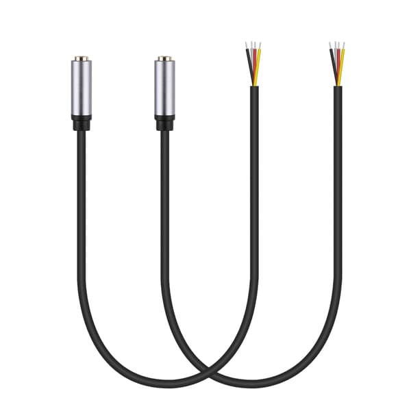 3,5 mm hunn lydplugg til blank ledningskabel TRRS-kabel erstatning
