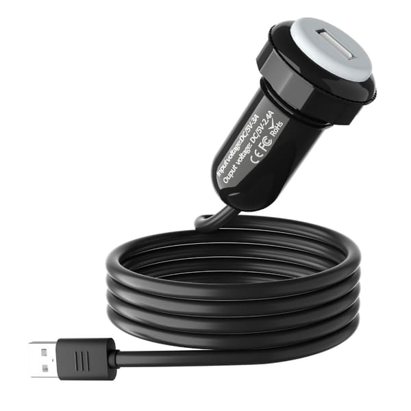 USB Billaderadapter med Roterende Klemme for Effektiv Lading i Bil