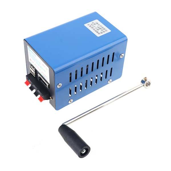 20W Manuell Handvev Generator Utomhus Portabel Nödkraftförsörjning USB Laddningsgenerator för Mobiltelefon Laptop