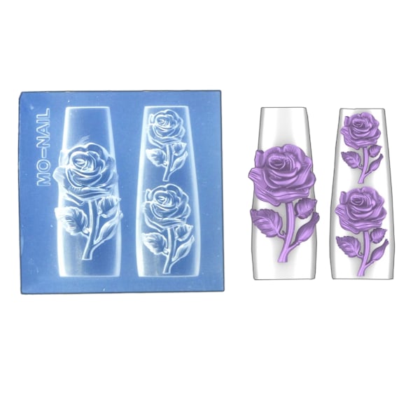 3D Sommerfugl - Preging Neglekunst Form Silikon Blomst Dekorativ Resin Form