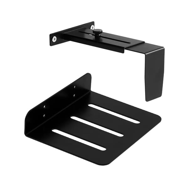Ergonomisk PC-feste under bordet, solid stålkonstruksjon, sklisikker base