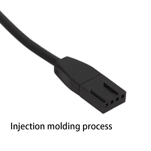 30cm/50cm/100cm Datorkylfläkt PWM Temperaturkontroll 4Pin förlängningskabelfodral Case Power 100cm