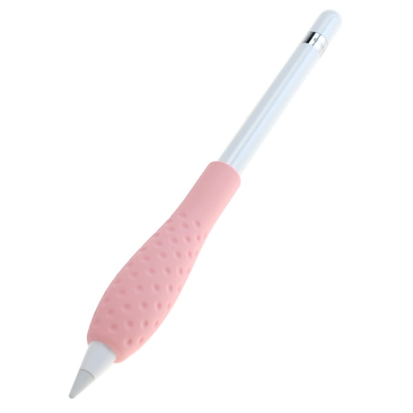 Silikon mjukt cover för case ärm Protector Skin for Pro Pencil 9,7 10,5 12,9 Skyddsgrepphållare Pink