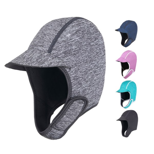 Thermal cap Neopren dykhuva 2 mm thermal cap Justerbar mössa Surfing cap Huvudbonader för män kvinnor Navy Blue