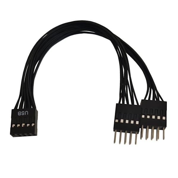 USB 9-pin hun til han adapter header kabel USB forlængerledning 10 cm