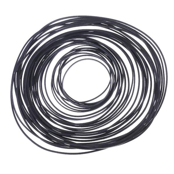 50 st/påse 1 mm Universal Mix Kassett Band Maskinbälten Diverse Vanligt platt gummibälte 45-130 mm för inspelare Walkman