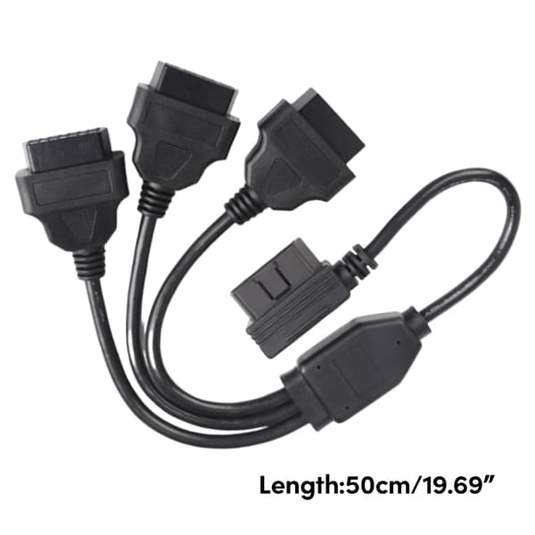 Pålitlig OBD2 Förlängningskabel L Splitter Kabel Samla & Analysera Data Enkelt