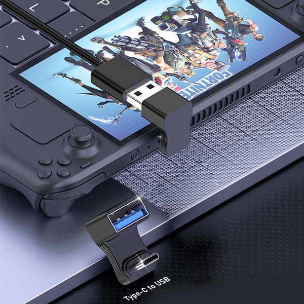 Mini USB hun til USB OTG-adapter USB3.0 til USB-C OTG-konverter 180° U-form