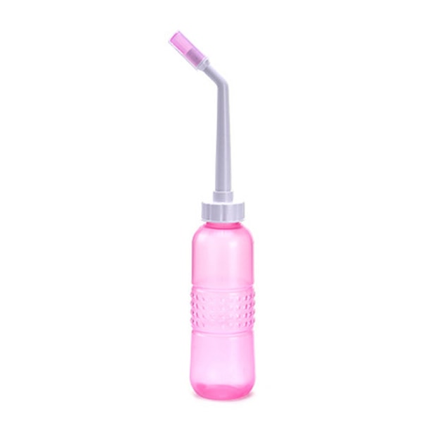 Bärbar Bidé För Toalett Handhållen Bidé Sprayer -560ml 15oz Travel Bidé Säker Pink