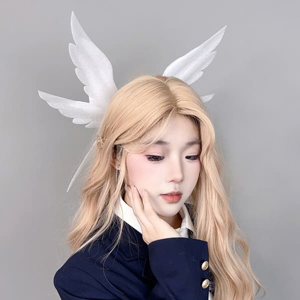 Englevinge hårspenne hårstyling hodeplagg for cosplayfester musikkfestival
