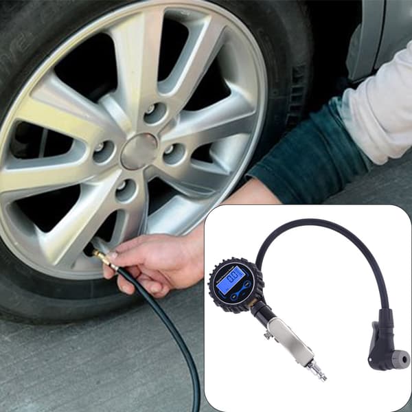 1-200 PSI Noggrann Digital Däckpump Kraftig Pumpa Säkert Lätt att Använda