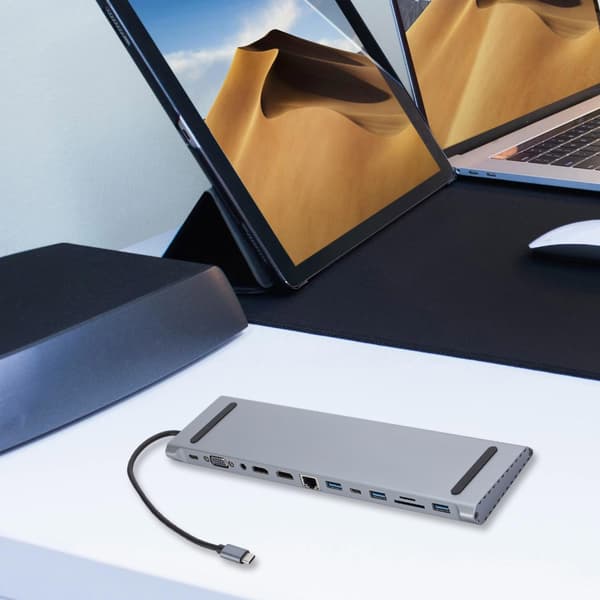 USB C-hubb, snabbladdning, snabb dataåtkomst för mobila datorer RJ45