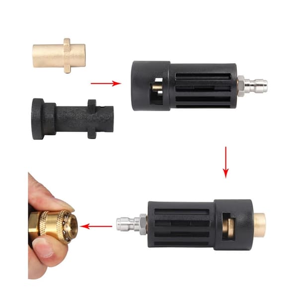 Professionella Biltvättstillbehör Högtryckstvätt Adapter Beslag Liqi joint