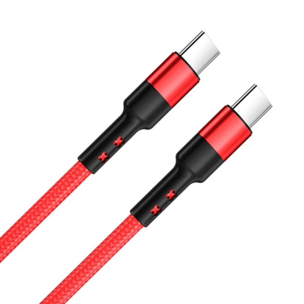 Type-C Opladerkabel 60W Højhastigheds USB C til Type C Forlængerledning til Phone 15//15Plus/15 Pro/15 ProMax Smartphones