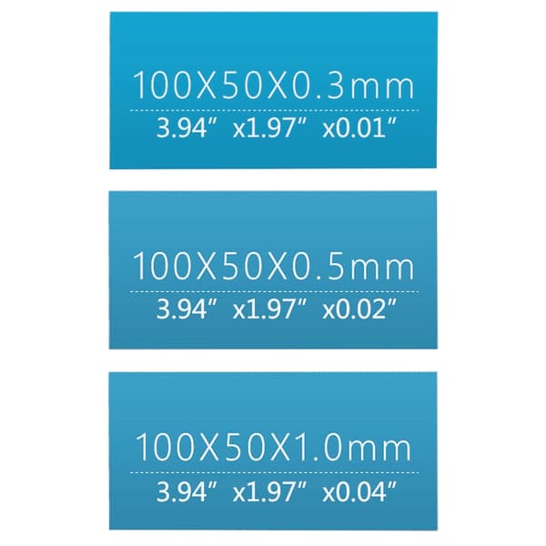 6.0W/mK Termisk Pad GPU CPU Køleplade Kølende Ledende Silikone Pad 3 stk./sæt