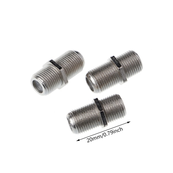 10 st Joiner Barrels Connector F Plug Coupler Adapter 4 för Sky Plus för HD TV