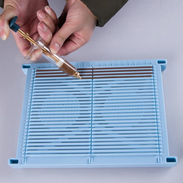 Manuell rökelsestick DIY- form Multifunktionstorkställ Nätplatta Blue