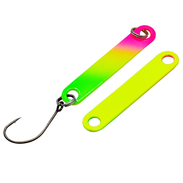 6x Fiskedrag 4cm/1,57'' Färgglad Fiskesked Dubbelsidiga metallpalljetter Fiskedrag Fisketillbehör för öring