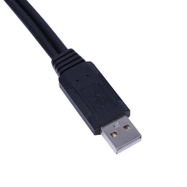 USB 2.0 Typ A 1 hane till 2 hona Y-Splitter Data Sync Laddningsförlängningskabel