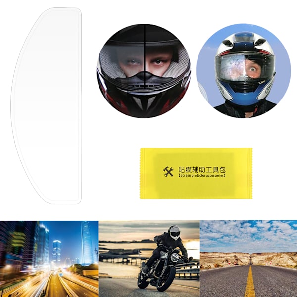 Hjelm Regntæt Anti-dug Patch Film Motorcykel Visir Linse til K3 K4 AX8 LS2 HJC