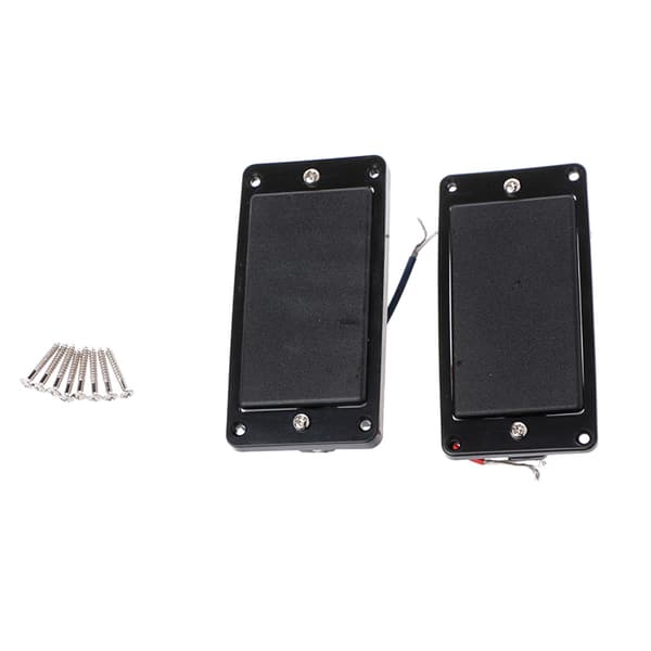 Gitarr Pickup Humbucker Hals Stall Med Ram För LP Svart 6-Strängad