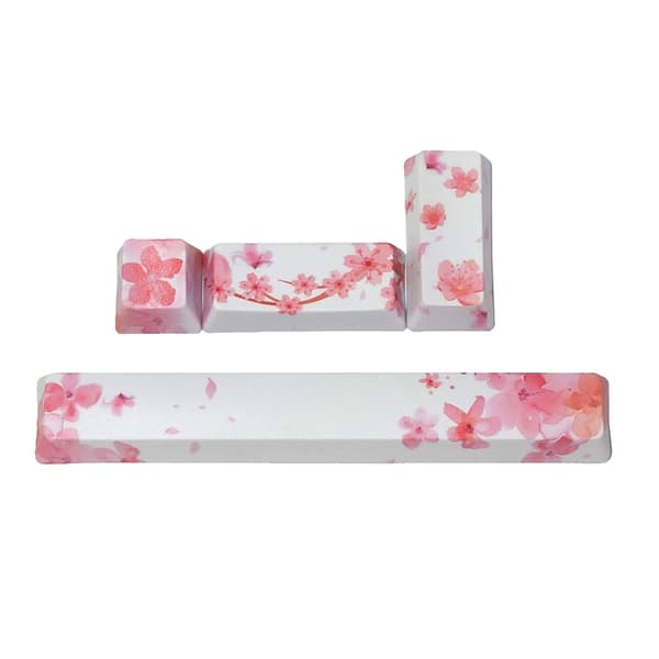 4 Taster PBT Dye Sublimerede Keycaps OEM 6.25 Space ESC Enter Cherry Blossom Keycap