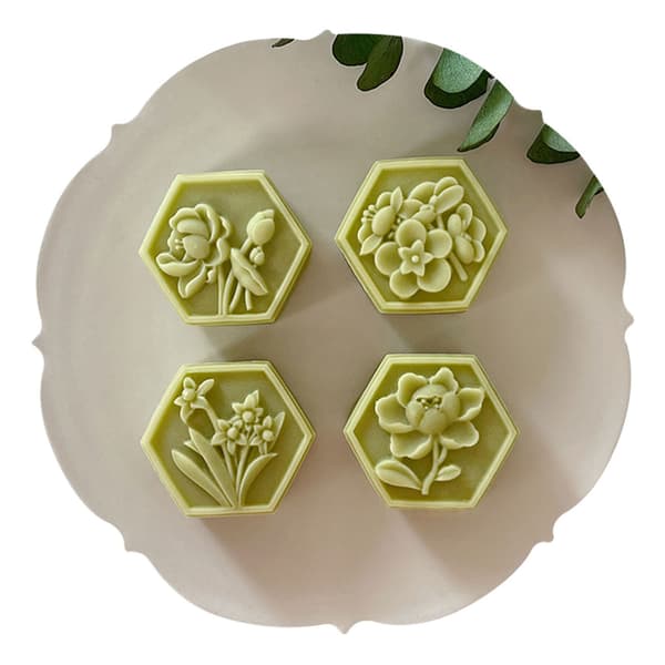 Midhöstmånen form DIY Hand Press Cookie Dessert Cutter Cookie Stämplar