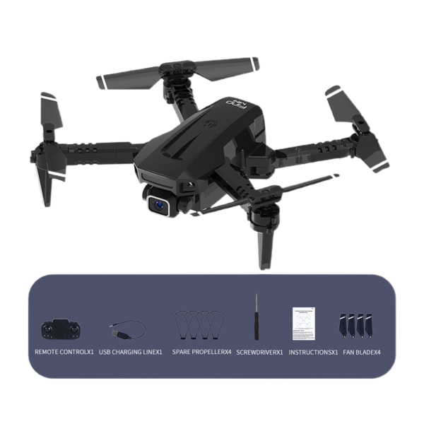 RC Quadcopter med gestfotografering/videoinspelning Stabil Hover Bärbar UAV drone med 0/1/2 4k för HD Standard without len