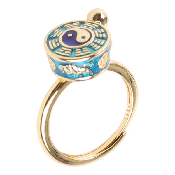 Skvallermönster Vintage Spinnerringar Smycken för Kvinnor Fingerring Kvinnor Herrringar Roterbar Anti Stress Buddhism Ring Silver