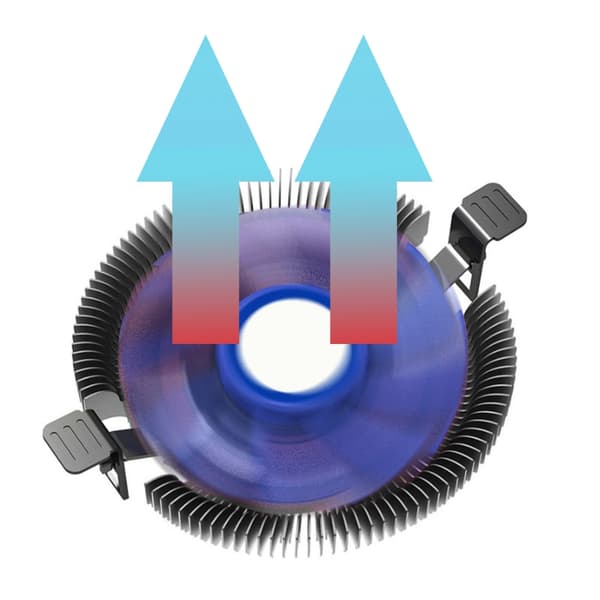 E86 CPU-køler Stille PWM-køleventilator Varmerør Ultratynd CPU-luftkøler 1U