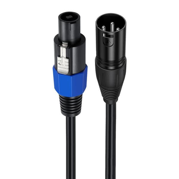Speakon til XLR-kabel Speakon-stik han til XLR 3-benet han højttalerforlænger