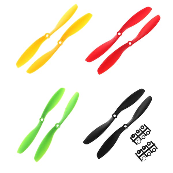 2 stk. plastik 8045 propel CW CCW propeller til RC Quadcopter Multirotor fly Red