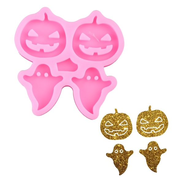 Halloween Pumpkin Ear Studs Form är lämplig för resin Epoxi Resin DIY Craft hängsmycke örhängen smycken