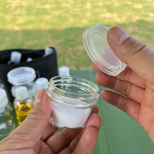 Kryddbehållare för vandring, picknick, kryddverktyg, utomhuskryddflaskor