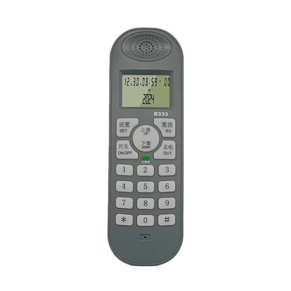 Oppladbar fasttelefon med nummerpresentasjon og enkel oppringing