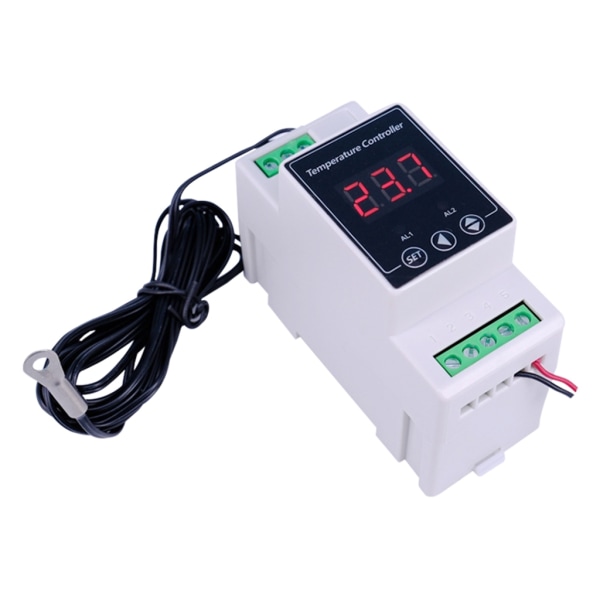 Professionell digital temperaturregulator med reläutgång Justerbar temperaturkontroll Värmekylningsfunktion 220V