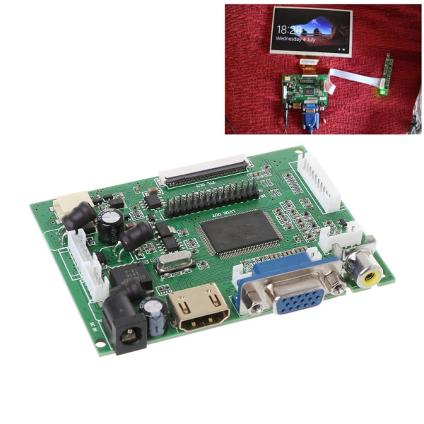 AT070TN90/92/94 7-tums VGA 50-pins LCD-drivrutinskort LCD TTL LVDS styrkort