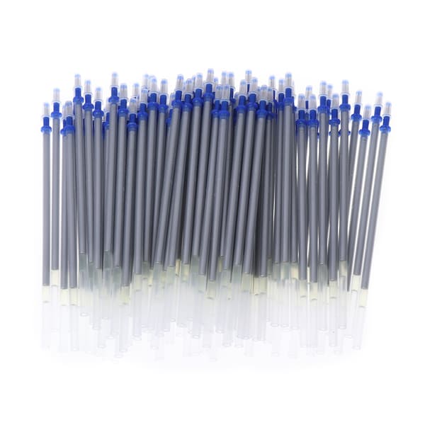 100 st Refill Pen Silver Lead Pen Märkpennor för Tyg Läderskor