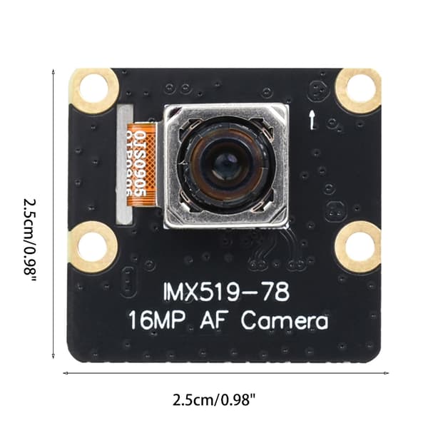 Kameramodul til Raspberry Pi IMX519 Sensor 16MP Autofokus Kameramodul