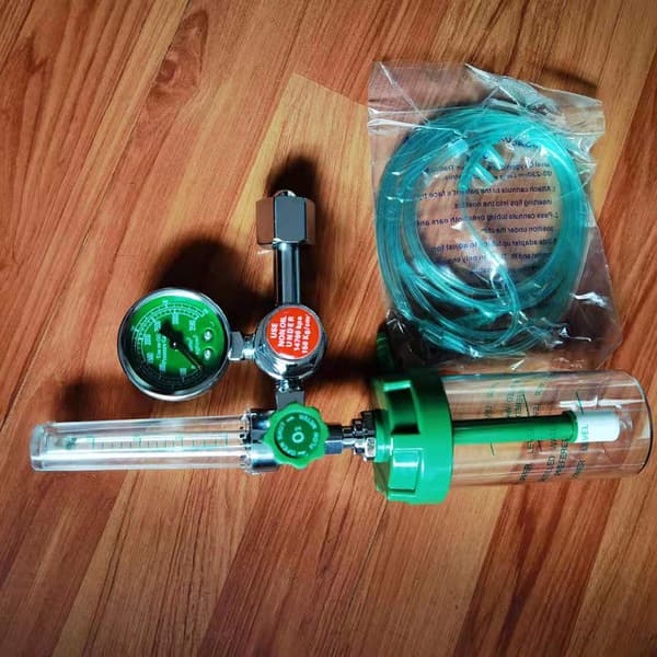 Ilt trykgasregulator Inhalator O2 Trykreduktion Iltmåler Flow