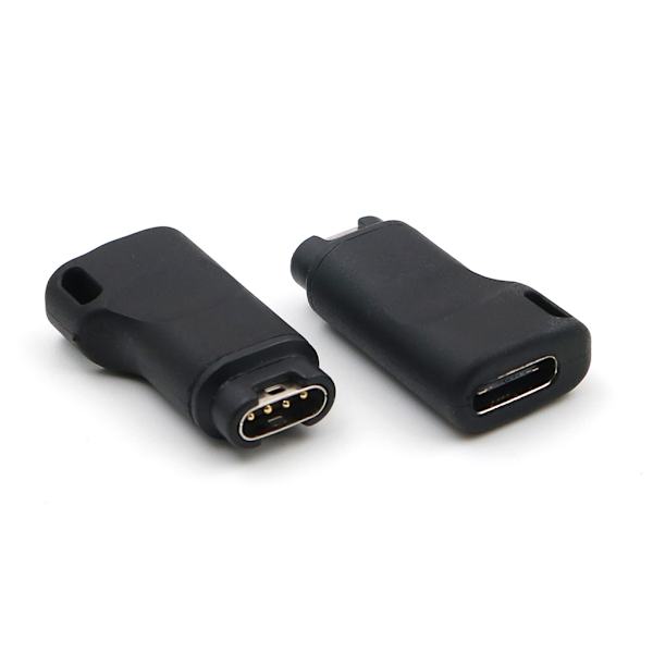 USB C hona till 4-stifts laddningsomvandlare för -Garmin för Fenix 5/5S/5X/6 Forerunner 45/45S/245/245M/935 för Smart Watch
