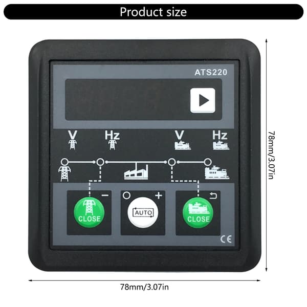 Højtydende strømoverførselscontroller med LED-display til industriel brug