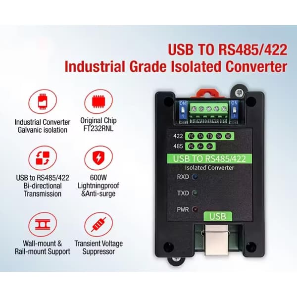 Plugs & Play USB til RS485 Adaptere Industriel Isolation Intet Driver Behov
